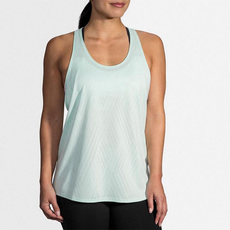 Brooks Array NZ - Women's Running Tank Top - Green (32795-YBPD)